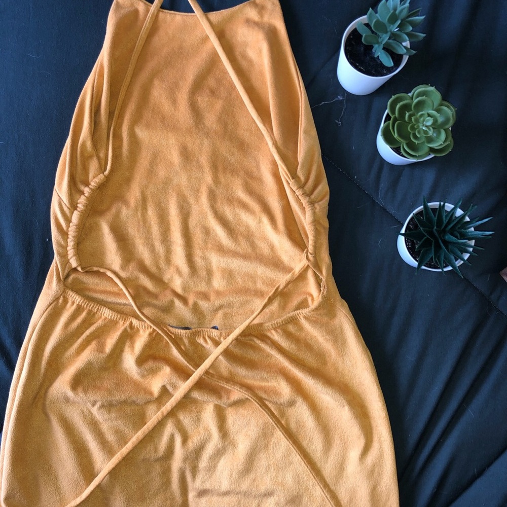 Soft Velvet Mini-Dress - Picture 3 of 4